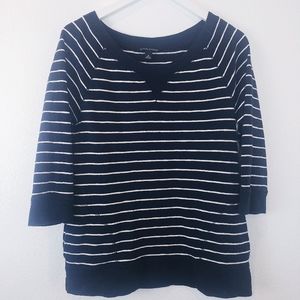 Banana Republic Navy Stripe Sweatshirt